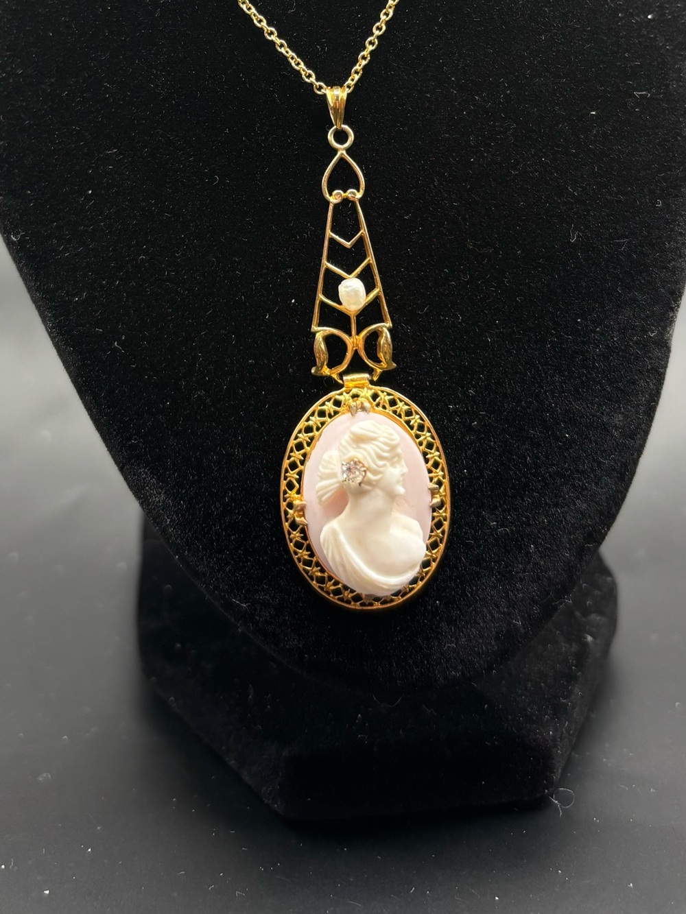 Antique Victorian Cameo en habille